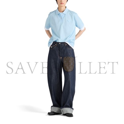 PRADA PIQUÉ AND JERSEY POLO SHIRT 39586 PRADA PIQUÉ AND JERSEY POLO SHIRT 39586